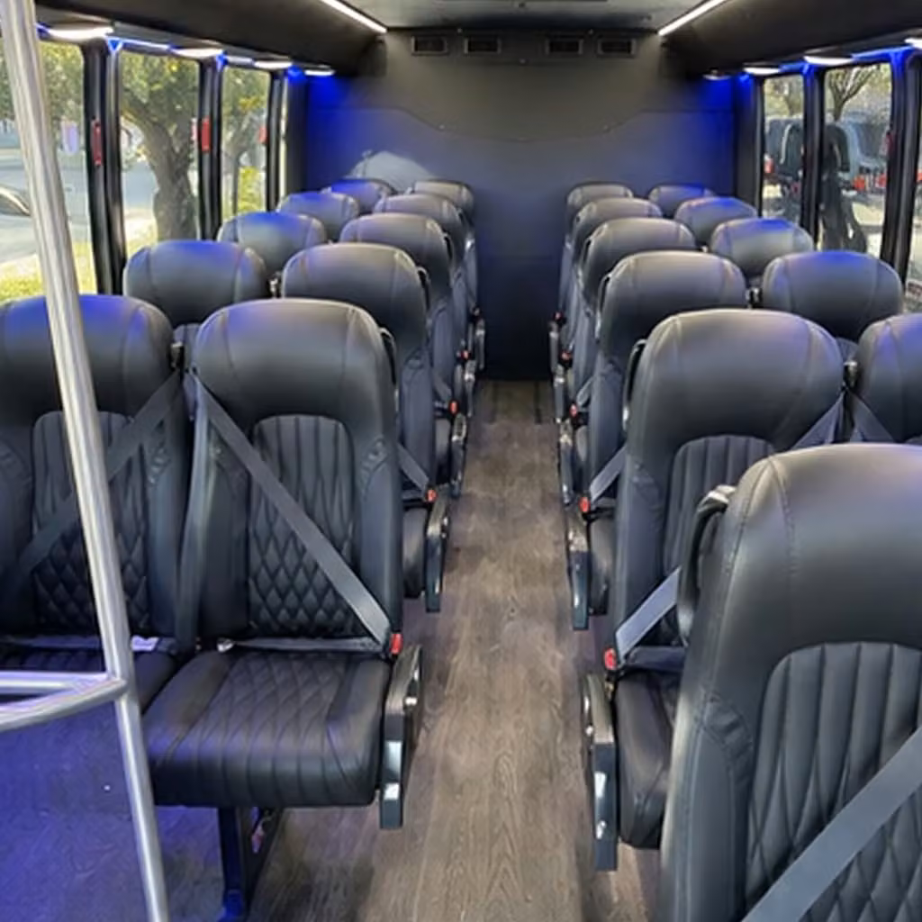 28 passenger minibus inside