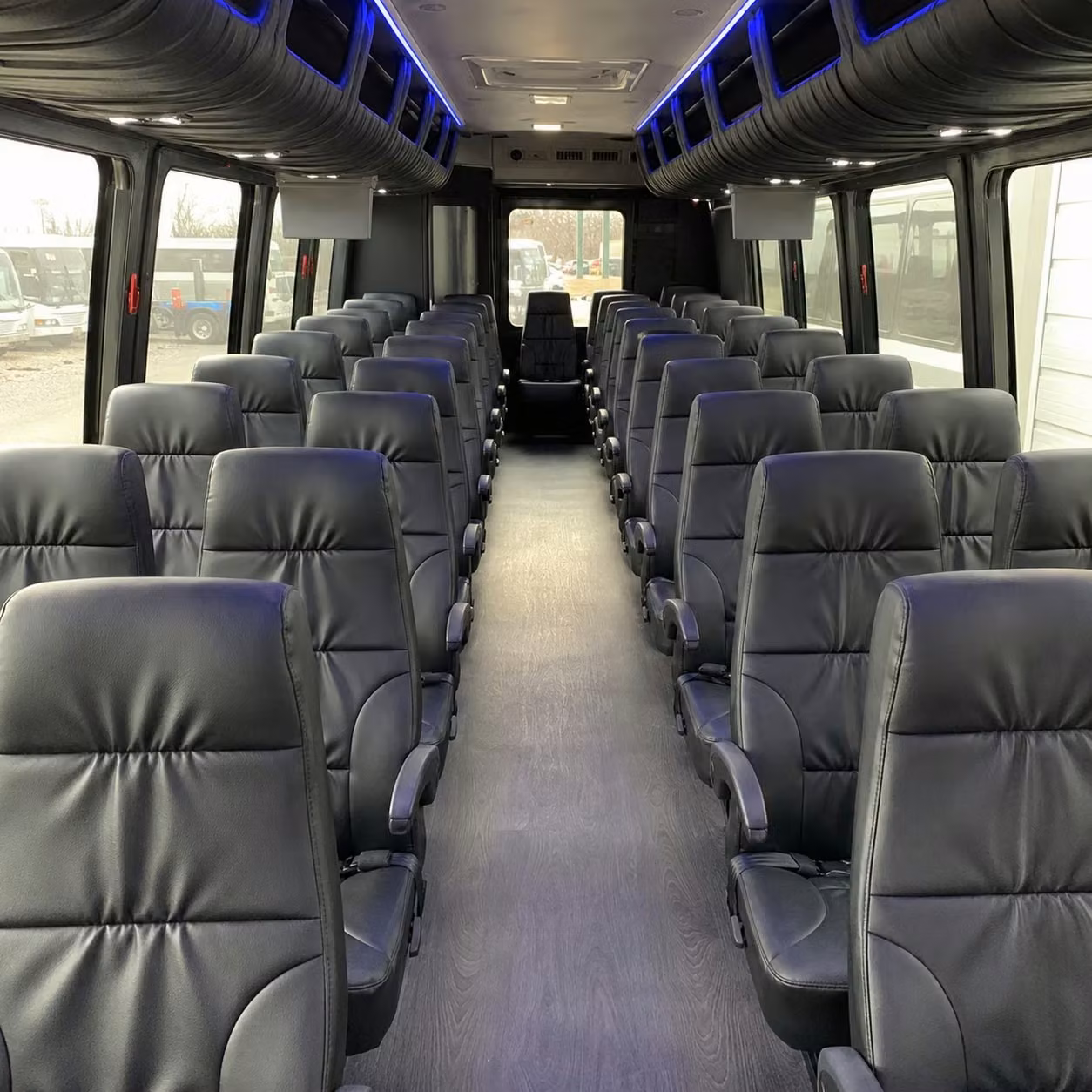 35 passenger minibus inside