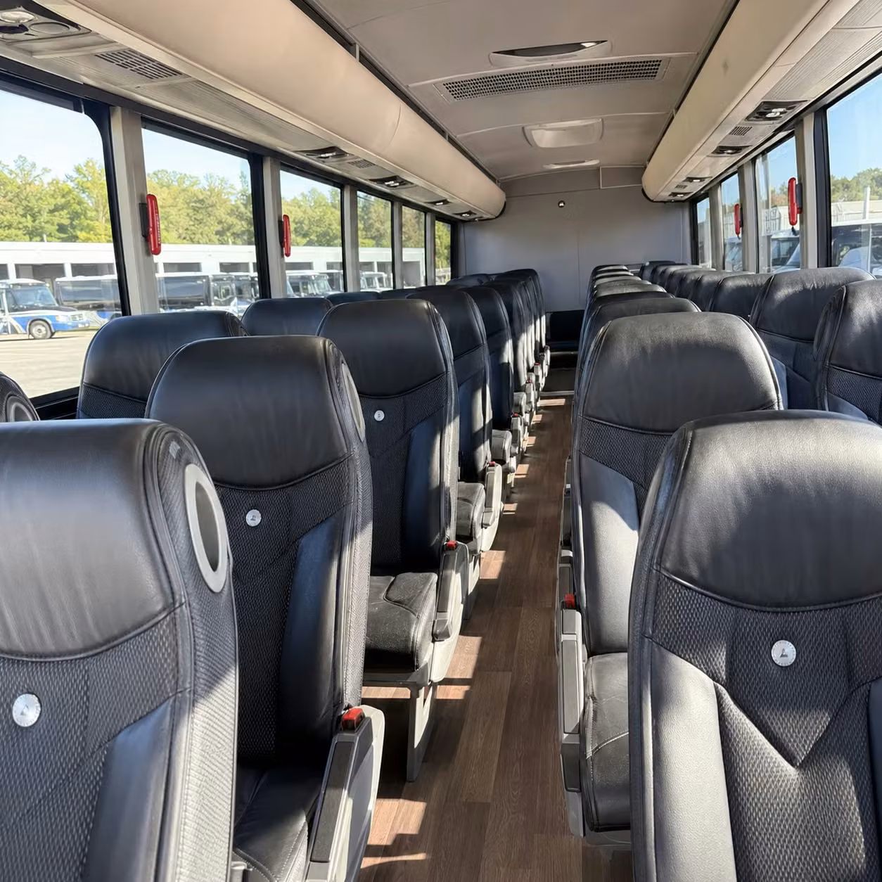 colorado springs charter bus rental interior