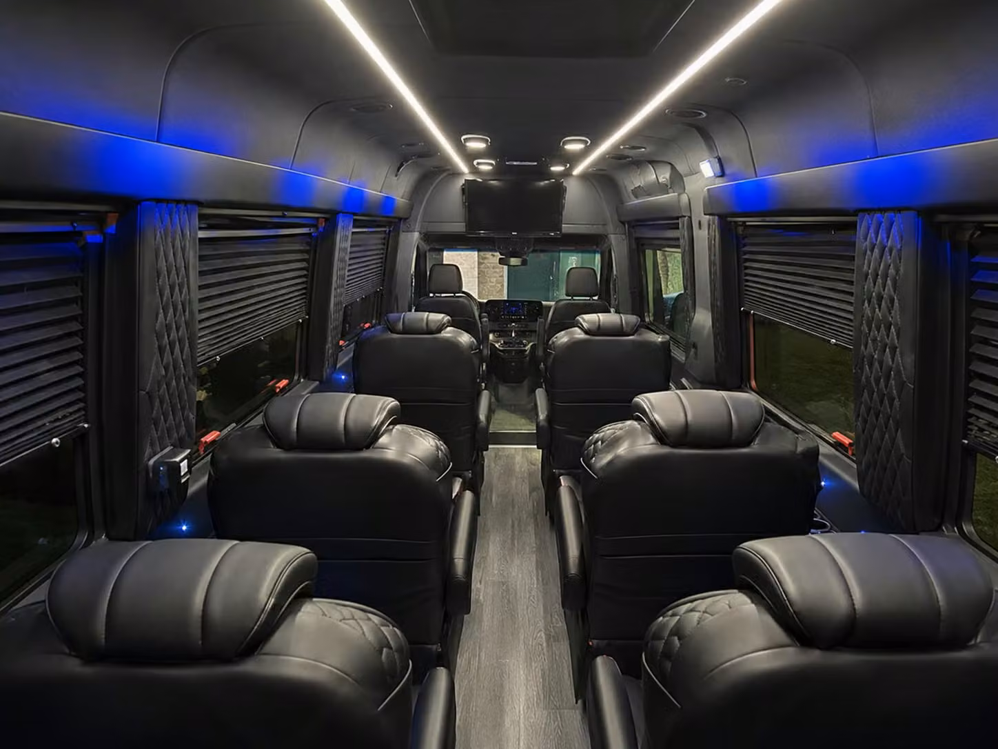 sprinter van with driver inside